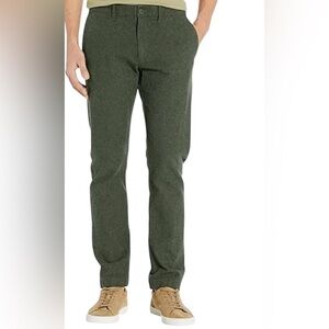 J. Crew Slim-fit pant in stretch brushed twill, Olive Green, Versatile 32/32
